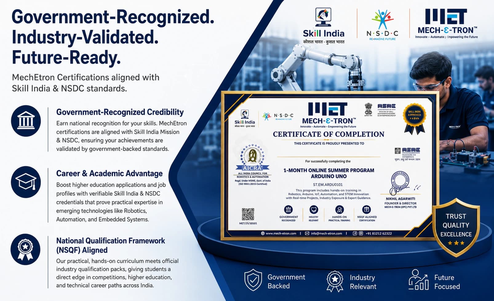 MechEtron - Government-Recognized, Industry-Validated, Future-Ready