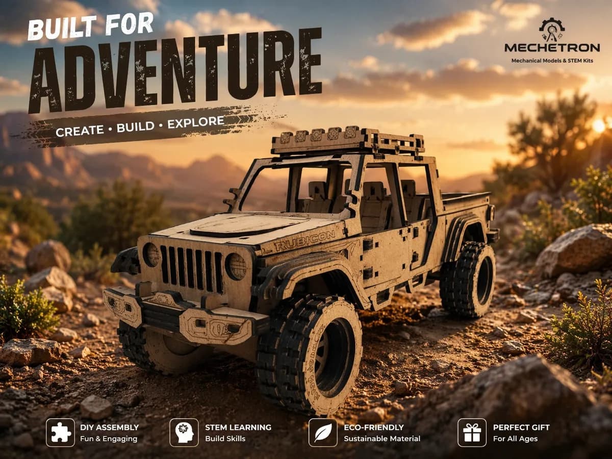 Wooden DIY Models Background